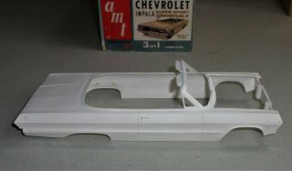 1963 Chevrolet Impala Convertible Body; Vintage Amt Kit 06 - 713