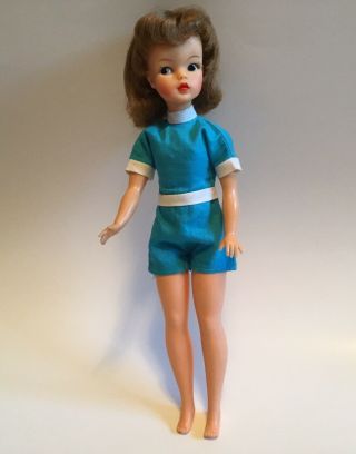 Vintage Ideal Tammy Doll In Outfit With Bright Face Color