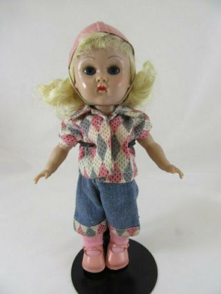Vintage Vogue Ginny Gym Kids Slw Doll Blonde/blue Eyes
