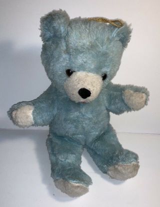 Vintage Teddy Bear Baby Blue Animal Toys Plus