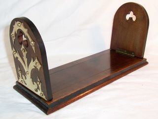 Victorian sliding mahogany book stand 2
