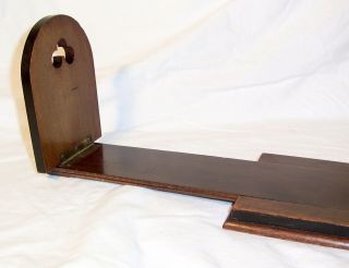 Victorian sliding mahogany book stand 4