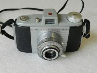 Antique vintage Kodak Pony 828 camera with case bag (318) 2