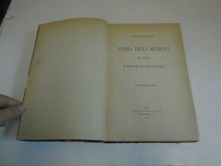 Antique 1879 Medical Book,  Storia Della Medicina In Roma