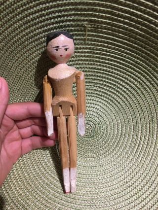 Antique Peg Penny Wooden Doll