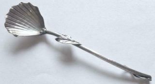 Gorham 1850 - 1899 Aesthetic Sterling Silver Tea Caddy Shell Spoon/shovel