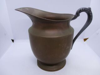 Vtg Fb Rogers Silver On Copper 1707 Water Pitcher