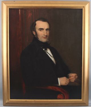 Large 19thC Antique 1820s Life - Size Portrait Oil Painting of Gentleman Man 2