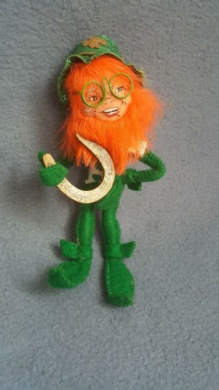 Annalee 5 " Lucky Leprechaun Holding Horshoe 150410 Vintage Doll Collectible 2010