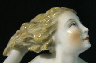 Augarten Vienna,  Austria Porcelain Art Deco Draped Nude figurine 6