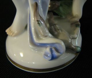 Augarten Vienna,  Austria Porcelain Art Deco Draped Nude figurine 8