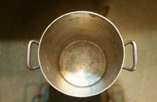 Antique Copper Pan Stockpot 7×10 marked 5
