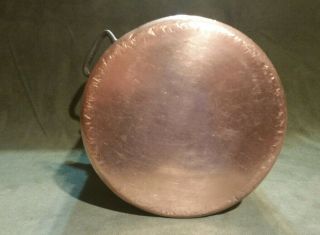 Antique Copper Pan Stockpot 7×10 marked 8