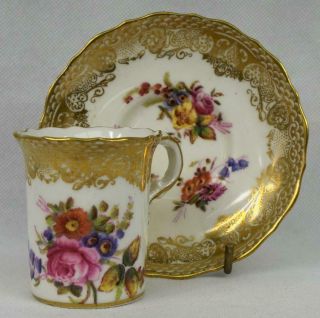 Hammersley Antique Coffee Cup & Saucer 265 Dresden Sprays English Porcelain