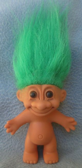 Vintage Russ Troll Doll 4.  5 " Figure Green Hair