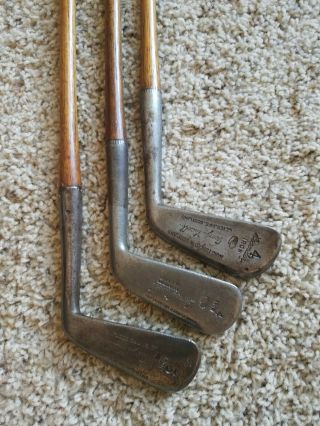 Antique Hickory Wood Shaft George Nicoll Irons