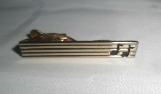 Vintage Swank Tie Clip Musical Notes,  Eighth Notes