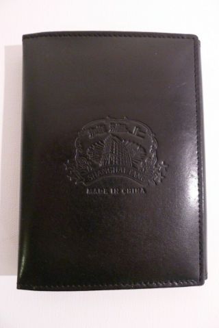Vintage Shanghai Tang Leather Photo Wallet