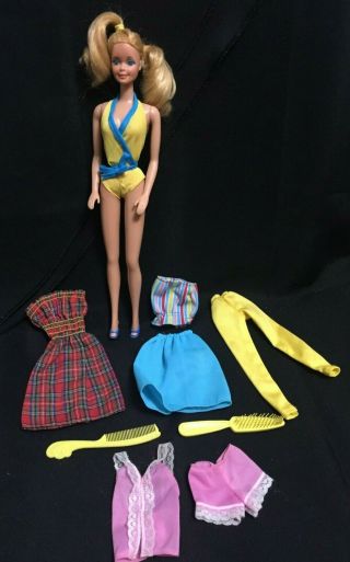 Vintage 1980 My First Barbie Doll Outfits Accessories 1875