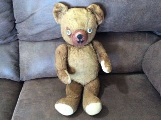 Vintage 16” Gund Teddy Bear W Moveable Head,  Arms And Legs