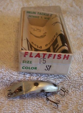 Helin Flatfish Lure 05/14/18pots Box,  Paper F5 Sl Collector Grade