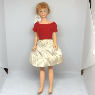 Vintage Bend Leg Skipper 1967 Barbie Doll Mattel With Skipper Outfit