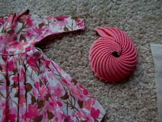 Vintage Vogue JILL Pink Floral Dress,  Hat And Hose NM 2