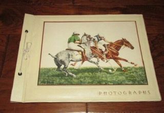 Vintage Photographs Photo Album Polo Pony Horse Sports Louis Claude Print