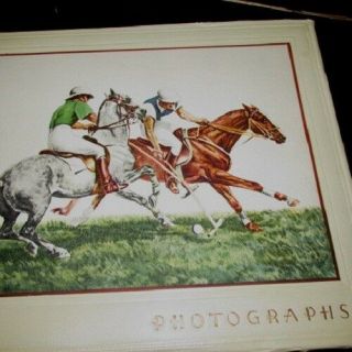 VINTAGE PHOTOGRAPHS Photo Album Polo Pony Horse Sports Louis Claude Print 2