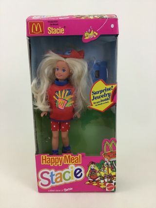 Barbie Stacie Doll Mcdonalds Toy Happy Meal 7.  5 " Mattel Vintage 1993 A2