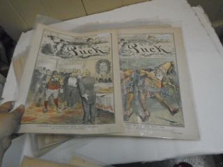 28 Antique Puck Magazines,  1880s 4