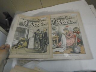 28 Antique Puck Magazines,  1880s 5