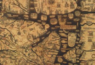 LARGE HARDBACK WORLD MAP THE MEDIEVAL HEREFORD MAPPA MUNDI 1300 AD 3