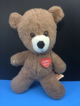 Vintage Animal Fair 12” Dydee Teddy Bear Plush Stuffed Toy Brown Dydee Wash