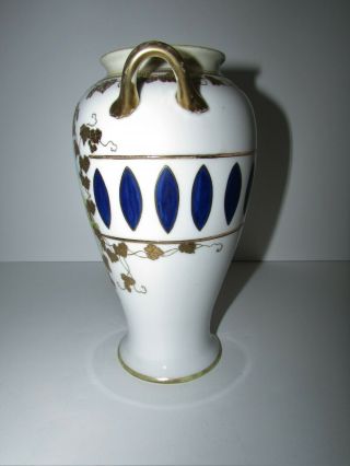 Antique Hand Painted Nippon Vase with Handles 5