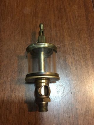 Antique Brass Lunkenheimer No.  1½ Fig.  1300 Sentinel Drip Oilier Made In Usa
