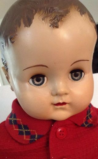 Vintage R&b Composition And Cloth 21 " Baby Doll