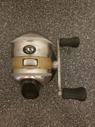 Zebco 33 Spincasting Fishing Reel - Silver & Gold