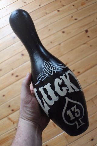 Design Your Own Custom Painted 10 Pin Bowling Pin Logo Vw Hotrod American Diner