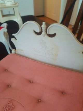 Vintage Barbie Susy goose vanity,  bench Bed and Dresser / Hope Chest ? 6