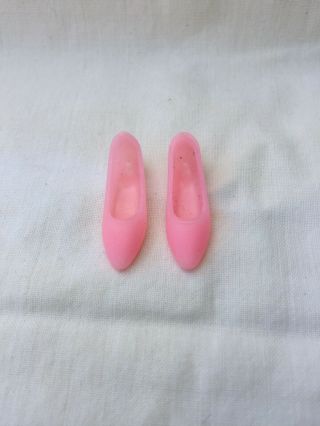 Vintage Francie Doll Light Pink Squishy Flats Japan Mod Shoes (3)