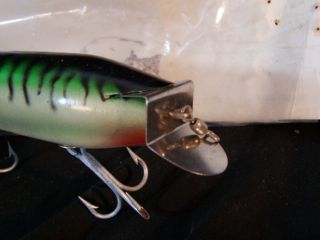 Vintage STAN GIBBS Cast A Lure LG Wood Fishing Lure 9 