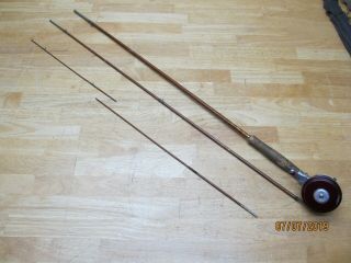 Vintage Montague Split Bamboo Fly Rod W/south Bend Automatic Reel