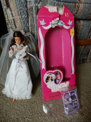 Vintage 1983 Mattel Tracy Doll Bride Barbie Dolls Friend Item No 4103