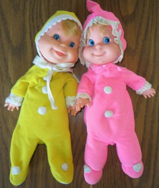 Vintage Mattel Baby Beans Dolls 1970 2