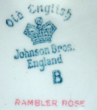 JOHNSON BROTHERS England china RAMBLER ROSE Soup Bowl Set of Two (2) @ 8 