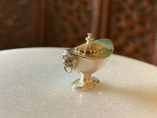 VINTAGE Miniature Dollhouse ARTISAN Mike Sparrow Sterling Silver Sauce Tureen 3