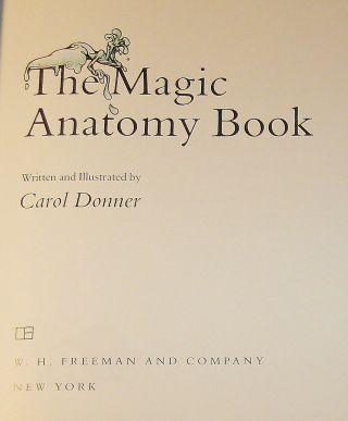 The Magic Anatomy Book : By Carol Donner : Vintage