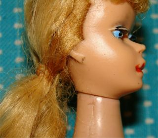 Vtg Barbie Doll 4 or 5 Blond Ponytail Swimsuit Japan Blue Eyes Swim Suit 7