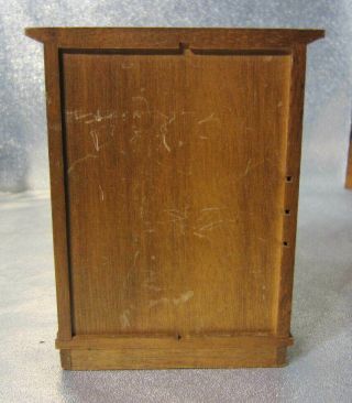 Vintage House of Miniatures Dollhouse Furniture X - Acto Wood 2 Beds & Armoire 6